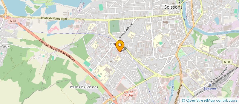 localisation de l'entreprise MONSIEUR TAHA CHIGUER HOUSSINI à SOISSONS