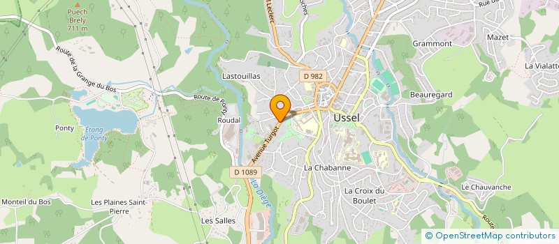 localisation de l'entreprise MONSIEUR TAHA HICHIRI  USSEL