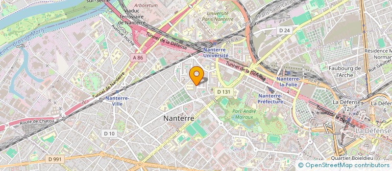 localisation de l'entreprise MONSIEUR TAHA OSMANE IBRAHIM  NANTERRE