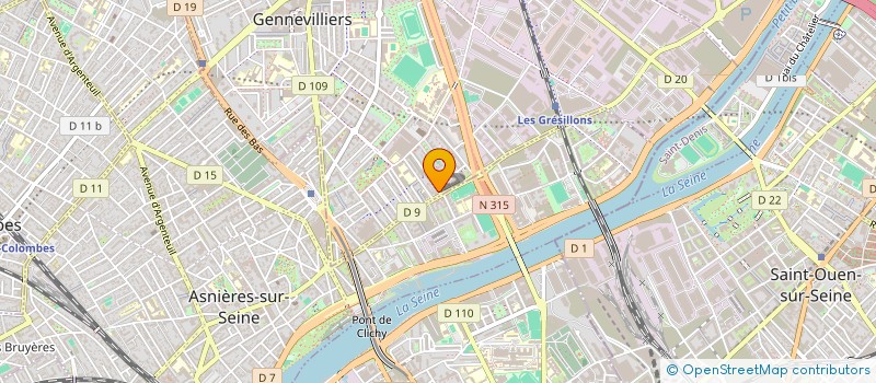 localisation de l'entreprise MONSIEUR TAHAR ABDELHAMID à GENNEVILLIERS