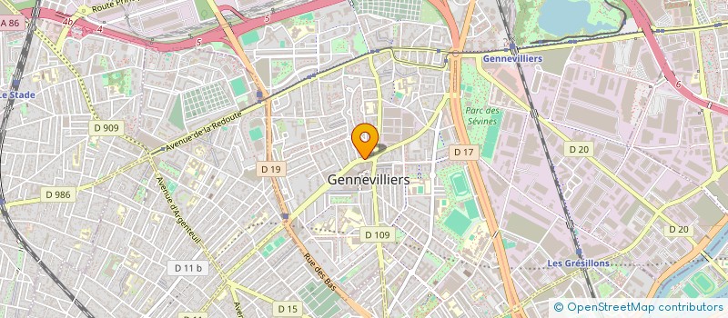 localisation de l'entreprise MONSIEUR TAHAR ALALLAH à GENNEVILLIERS