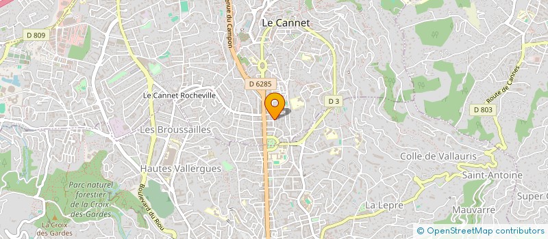localisation de l'entreprise MONSIEUR TAHAR BACCOUCHE à LE CANNET