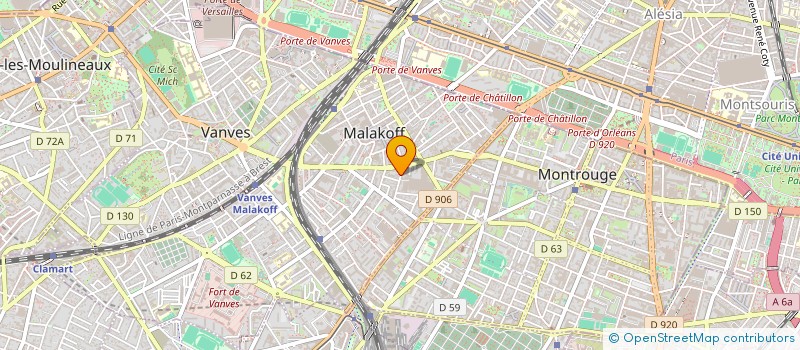 localisation de l'entreprise MONSIEUR TAHAR BAIR  MALAKOFF