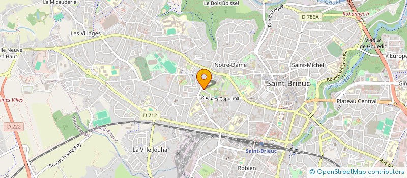 localisation de l'entreprise MONSIEUR TAHAR BOUSSEKOUR à SAINT-BRIEUC