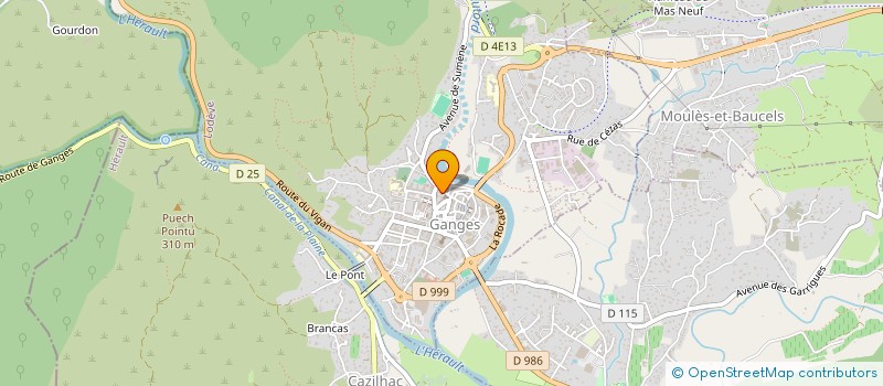 localisation de l'entreprise MONSIEUR TAHAR CHAABI  GANGES