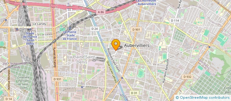 localisation de l'entreprise MONSIEUR TAHAR CHILI  AUBERVILLIERS