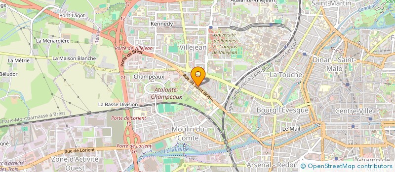 localisation de l'entreprise MONSIEUR TAHAR DJEMAI ZOUGHLACHE  RENNES