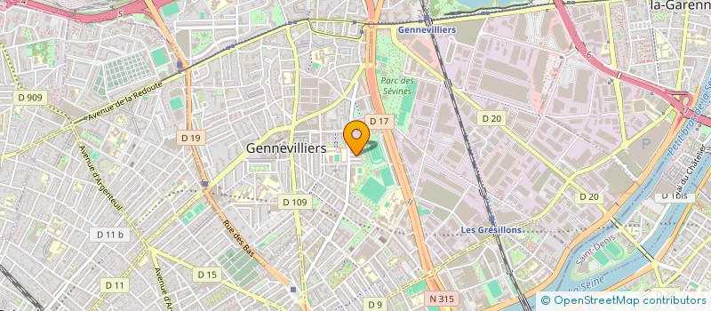 localisation de l'entreprise MONSIEUR TAHAR DJEROUM à GENNEVILLIERS