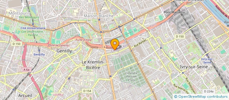 localisation de l'entreprise MONSIEUR TAHAR DOUAL  LE KREMLIN-BICETRE