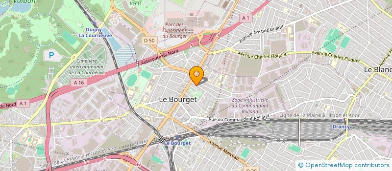 localisation de l'entreprise MONSIEUR TAHAR HAMZA à LE BOURGET