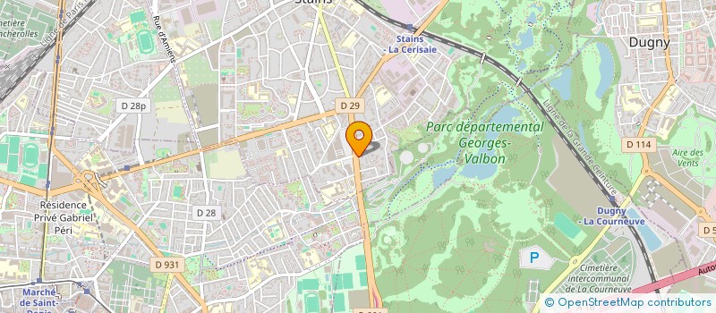 localisation de l'entreprise MONSIEUR TAHAR IBAZATENE à STAINS