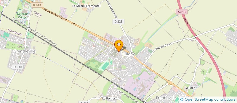 localisation de l'entreprise MONSIEUR TAHAR KADDACHI  CAGNY