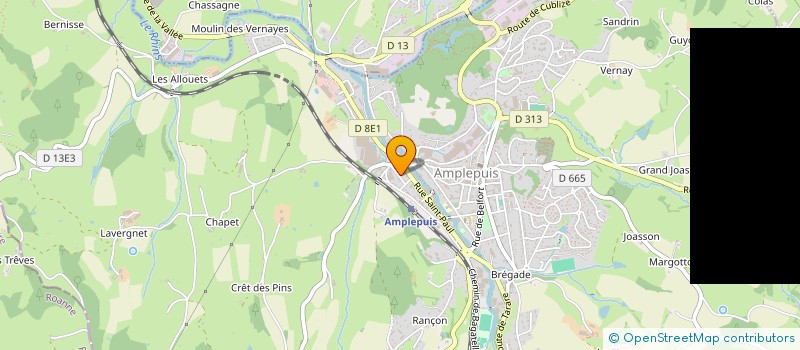 localisation de l'entreprise MONSIEUR TAHAR KHARCHOUFI  AMPLEPUIS