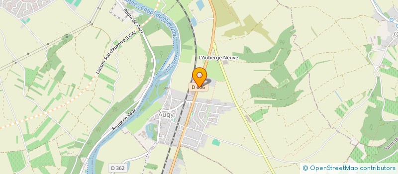 localisation de l'entreprise MONSIEUR TAHAR LAHOUEGUE  AUGY