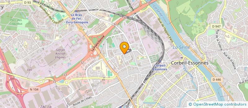 localisation de l'entreprise MONSIEUR TAHAR MESSAOUDENE  CORBEIL-ESSONNES