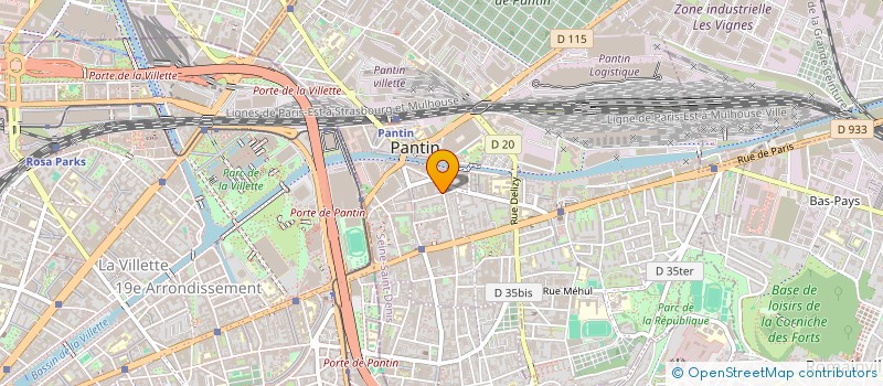 localisation de l'entreprise MONSIEUR TAHAR MESSAOUDI  PANTIN