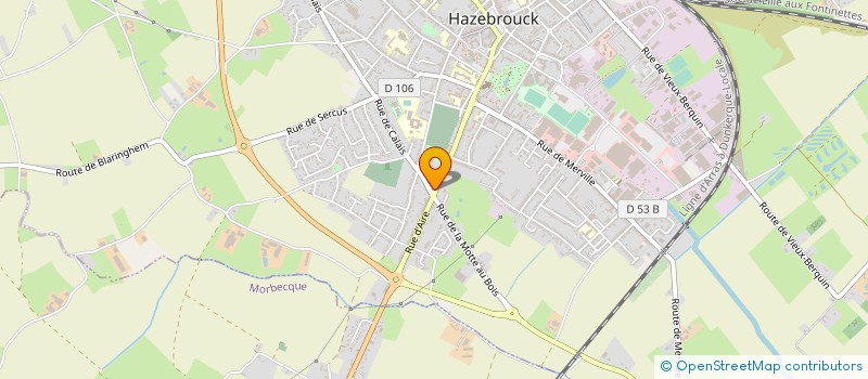 localisation de l'entreprise MONSIEUR TAHAR REDJAIMIA  HAZEBROUCK