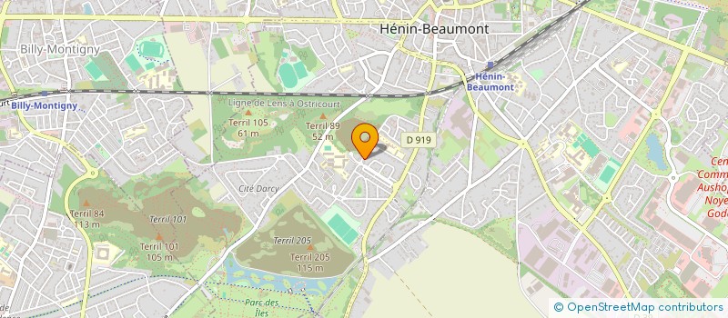 localisation de l'entreprise MONSIEUR TAHAR YOUCEF  HENIN-BEAUMONT