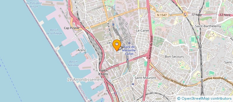 localisation de l'entreprise MONSIEUR TAHER BOUSENA à MARSEILLE