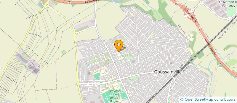 localisation de l'entreprise MONSIEUR TAHER HUSSAIN  GOUSSAINVILLE