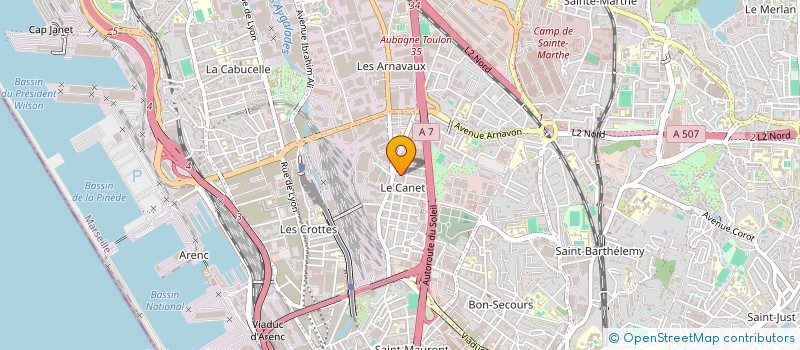 localisation de l'entreprise MONSIEUR TAHER RIAHI à MARSEILLE