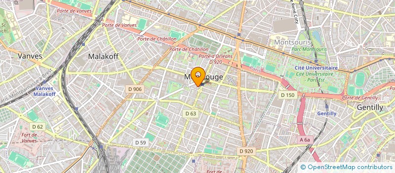 localisation de l'entreprise MONSIEUR TAHIR ABDUL  MONTROUGE