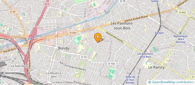 localisation de l'entreprise MONSIEUR TAHISON MAYER à CLICHY-SOUS-BOIS