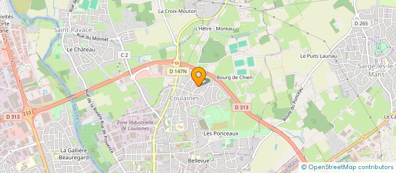 localisation de l'entreprise MONSIEUR TAIBI EL KHADDARI  COULAINES