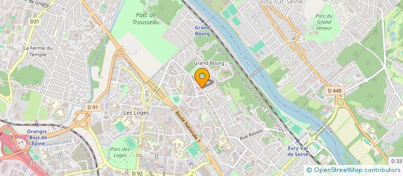 localisation de l'entreprise MONSIEUR TAIBULLAH MOMAND  EVRY-COURCOURONNES