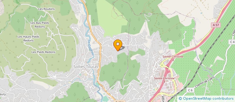 localisation de l'entreprise MONSIEUR TAINA JEAN GILLON  SOLLIES-TOUCAS