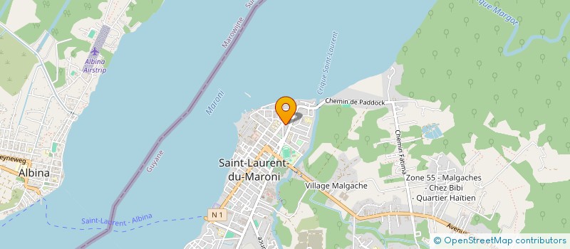 localisation de l'entreprise MONSIEUR TAITESI ALOIKE à SAINT LAURENT DU MARONI