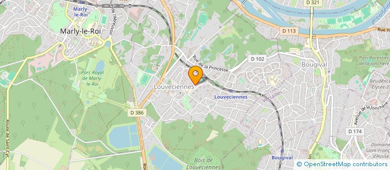 localisation de l'entreprise MONSIEUR TAIWO NDONGO  LOUVECIENNES