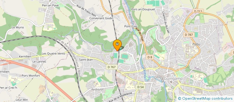 localisation de l'entreprise MONSIEUR TAJ MUHAMMAD SAHAK  GUINGAMP