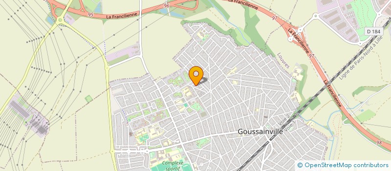 localisation de l'entreprise MONSIEUR TAJ TAJ MEHMOOD  GOUSSAINVILLE