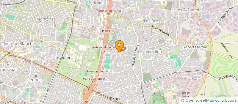 localisation de l'entreprise MONSIEUR TAJEDINE MOKHTAR  BRON