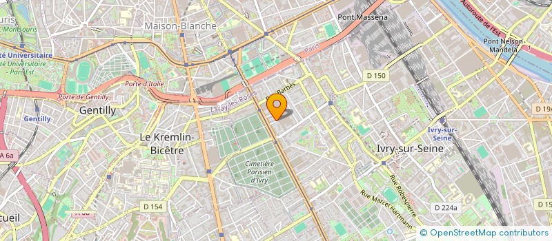 localisation de l'entreprise MONSIEUR TAJEEDINE KRIDANE  IVRY-SUR-SEINE