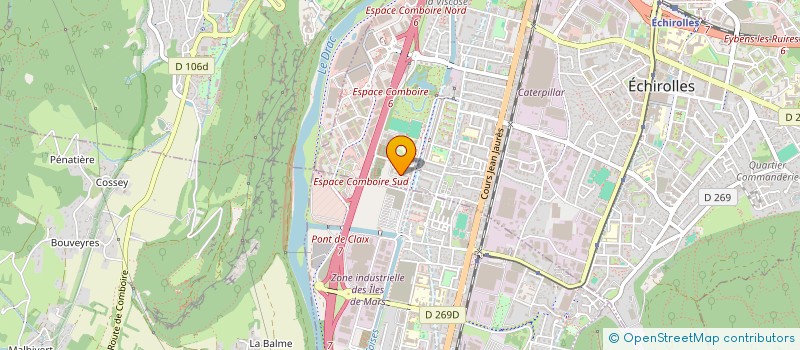 localisation de l'entreprise MONSIEUR TAKFARINAS CHABANE  ECHIROLLES