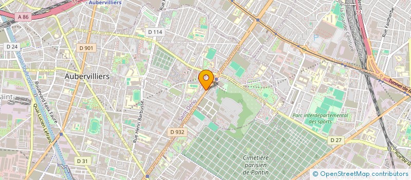 localisation de l'entreprise MONSIEUR TAKFARINAS MENASRIA  AUBERVILLIERS