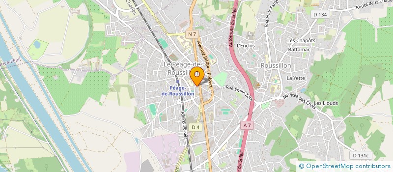 localisation de l'entreprise MONSIEUR TAKI FAZAI  LE PEAGE-DE-ROUSSILLON