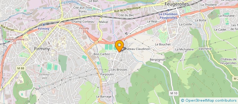 localisation de l'entreprise MONSIEUR TAKIM BOURA  LE CHAMBON-FEUGEROLLES