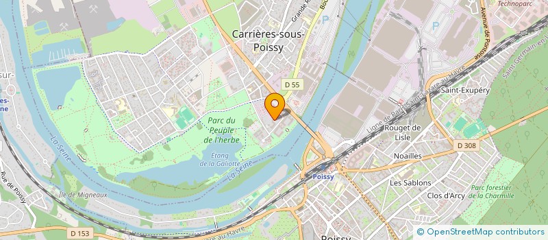 localisation de l'entreprise MONSIEUR TAKY DIOMANDE  CARRIERES-SOUS-POISSY