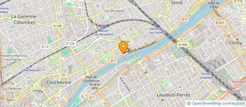 localisation de l'entreprise MONSIEUR TALAL ALHAJ HUSSEIN  COURBEVOIE