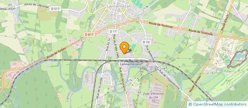 localisation de l'entreprise MONSIEUR TALAL BADRI  LANNEMEZAN