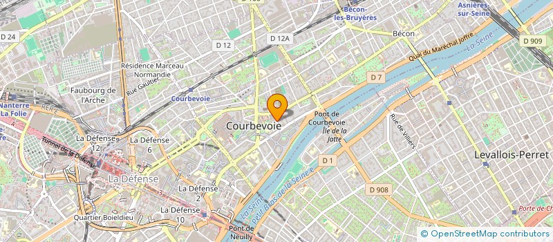 localisation de l'entreprise MONSIEUR TALAL MAHFOUZ  COURBEVOIE
