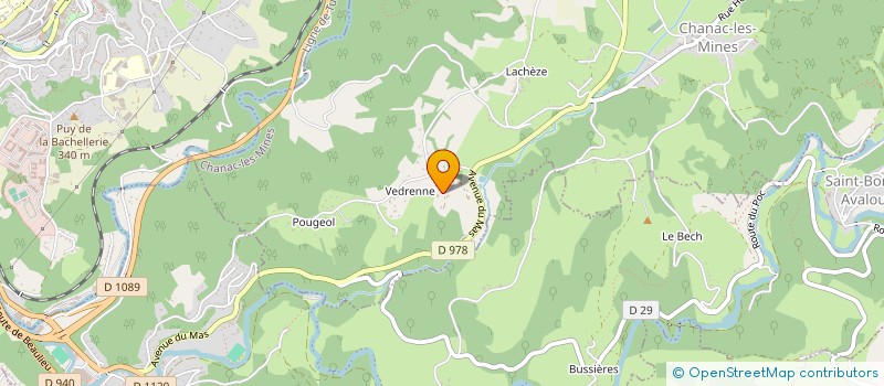 localisation de l'entreprise MONSIEUR TALEB BOUDRAA  CHANAC-LES-MINES