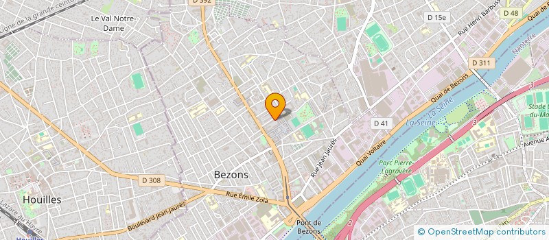 localisation de l'entreprise MONSIEUR TALEB SAHNOUNI  BEZONS