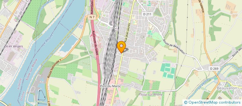 localisation de l'entreprise MONSIEUR TALEL CHAHED  PORTES-LES-VALENCE