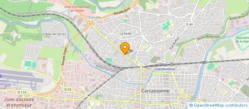 localisation de l'entreprise MONSIEUR TALEL REZGUI  CARCASSONNE