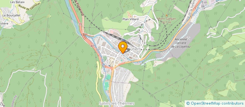 localisation de l'entreprise MONSIEUR TALGAT UMBETOV  MOUTIERS