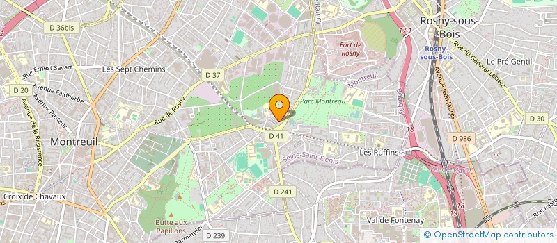 localisation de l'entreprise MONSIEUR TALIBE FOFANA à MONTREUIL